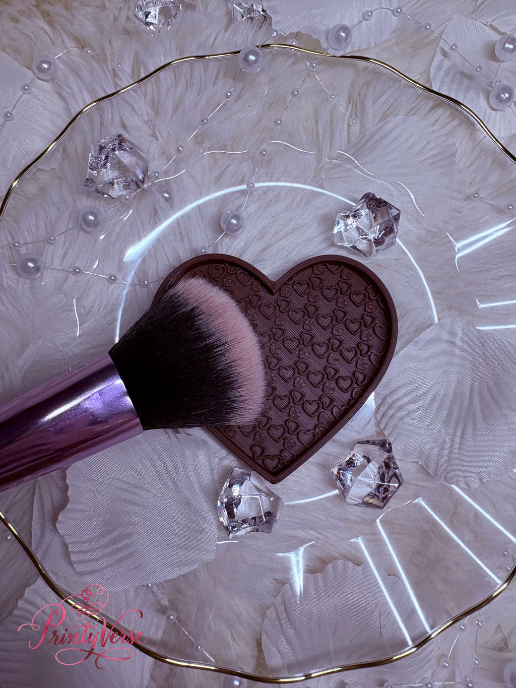 Heart Brush Cleaning Pad